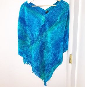 NWOT NOVICA Cotton/Bamboo 🎋 Poncho SZ: Medium/Large